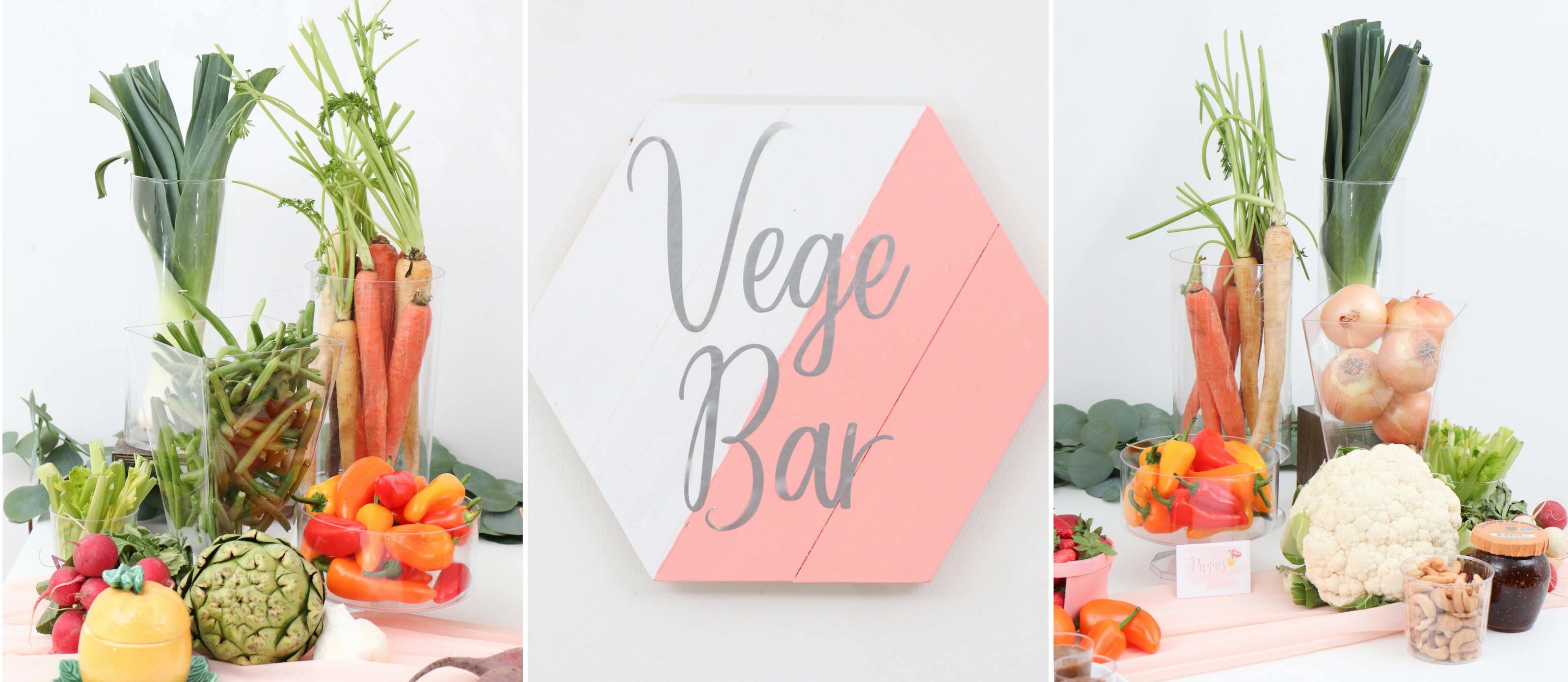 Farm to Table Style Wedding Vegetable Bar