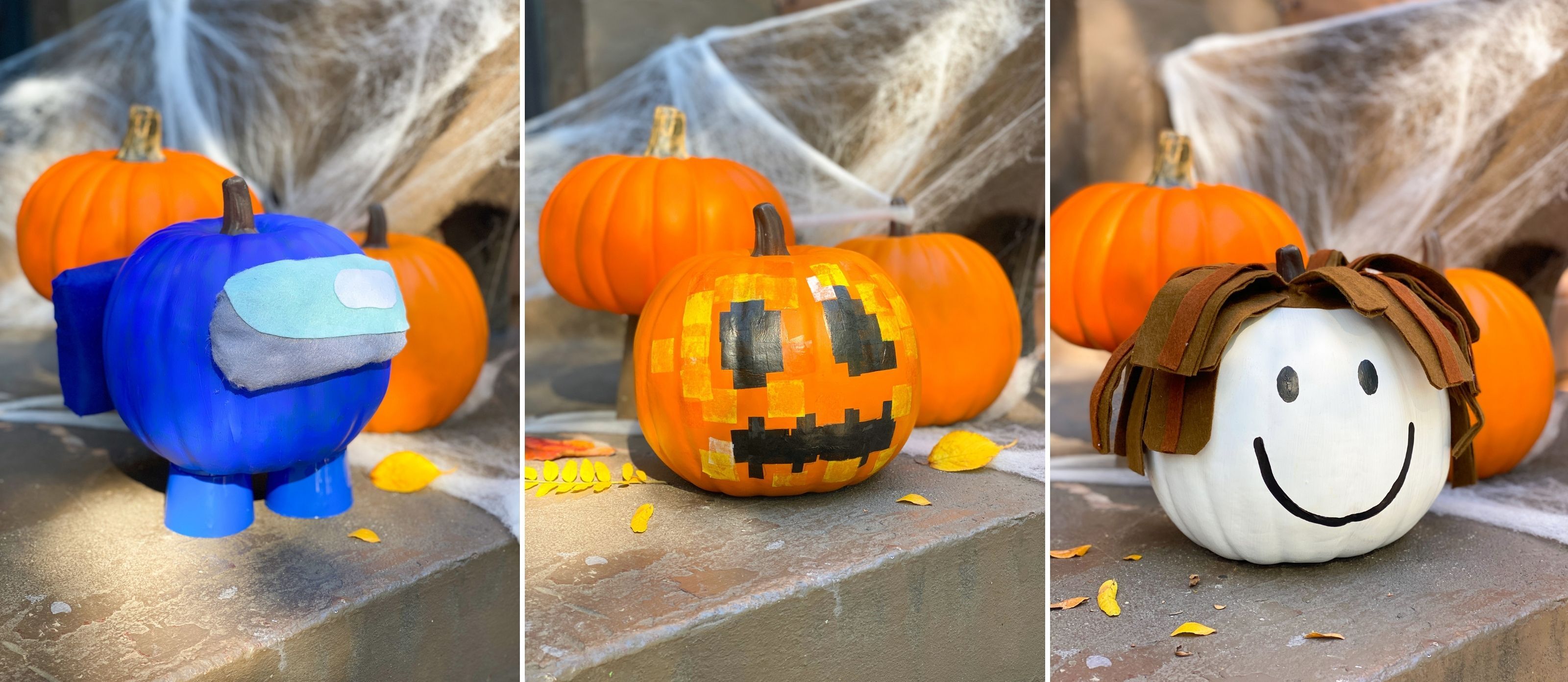 minecraft pumpkin decorating ideas