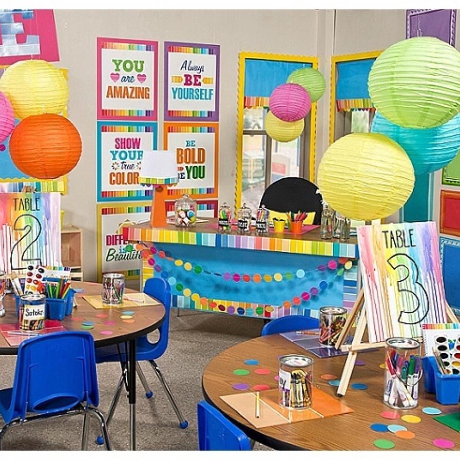 Paint Chip Classroom Decor