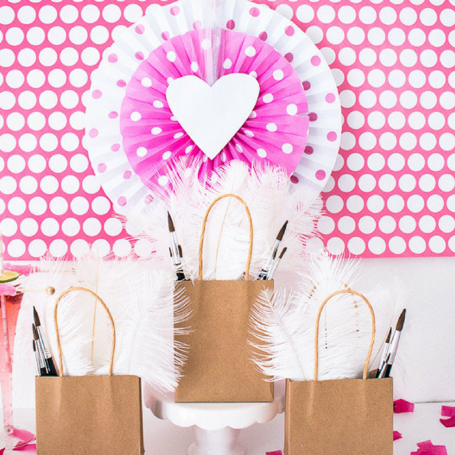 Galentine Party DIY Sip and Paint Girls Night