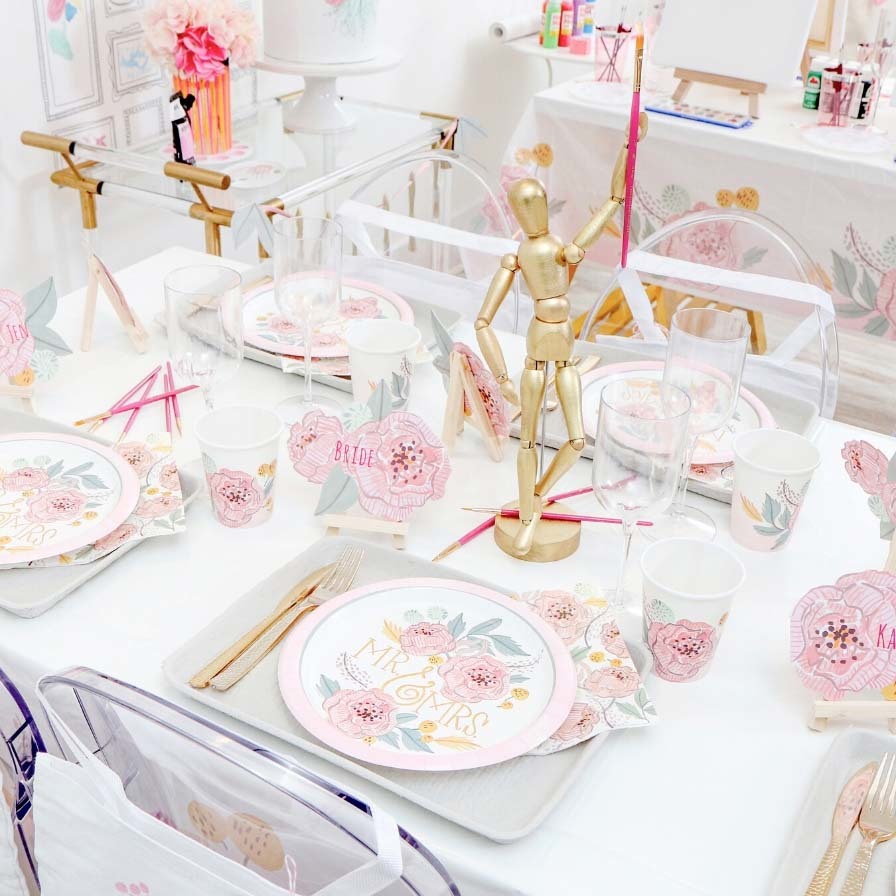 Throw an Art Themed Bridal Shower