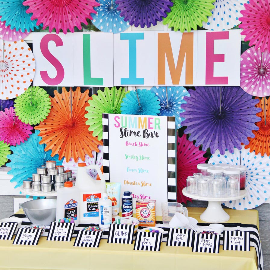 Slime Party  Slime birthday, Slime party, 9th birthday parties