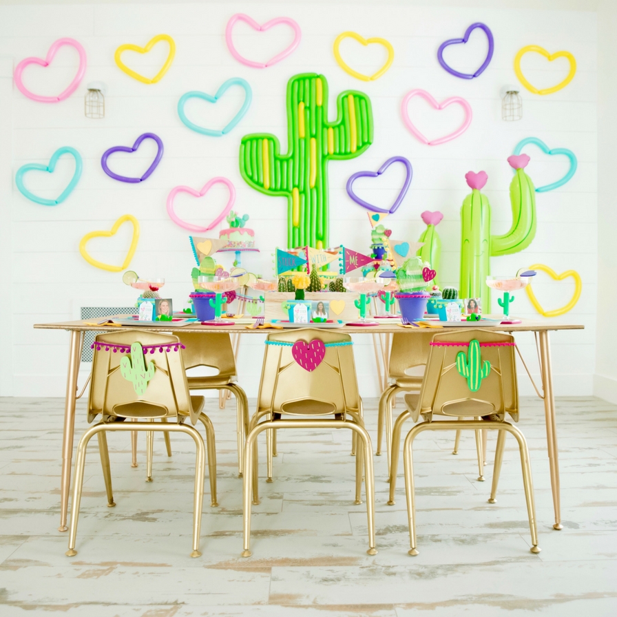 Cactus Themed Galentine's Day Party