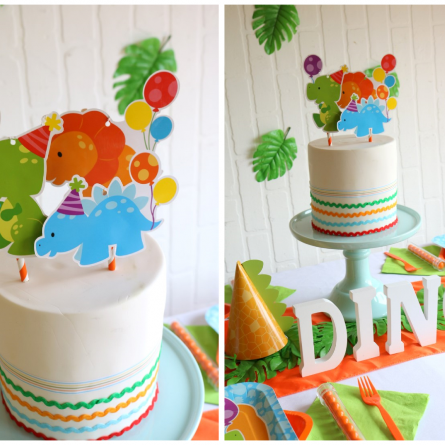 Dino-Mite Dessert Plates 8ct Birthday Party Supplies - The Party Place