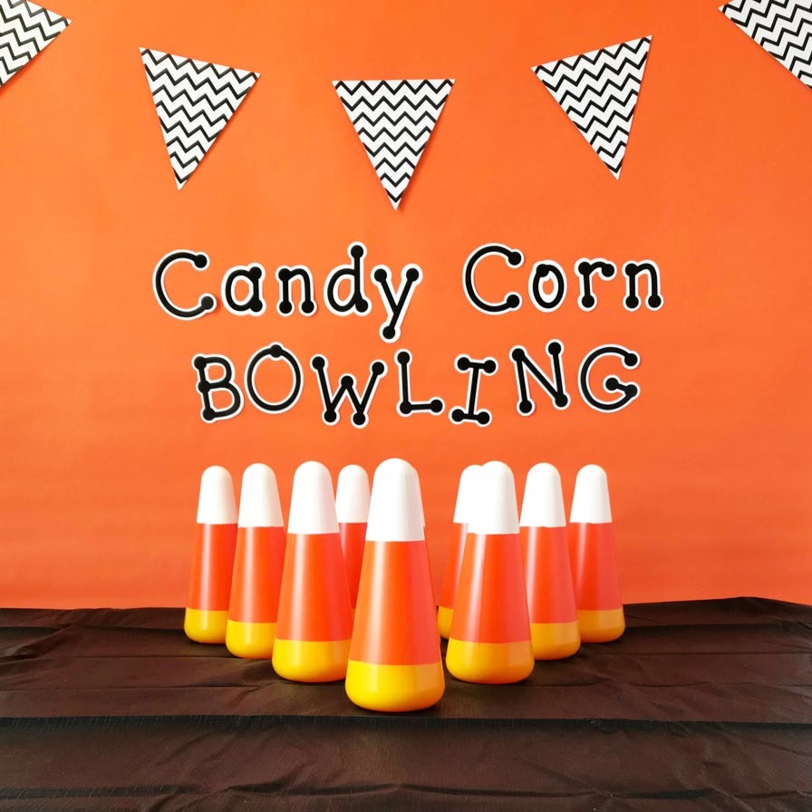 Fun Express Candy Corn and Pumpkin Bowling Set - Elevate Your Halloween  Bash with 11-Piece Candy Corn Bowling Set - Unbreakable Plastic Bowling  Pins 