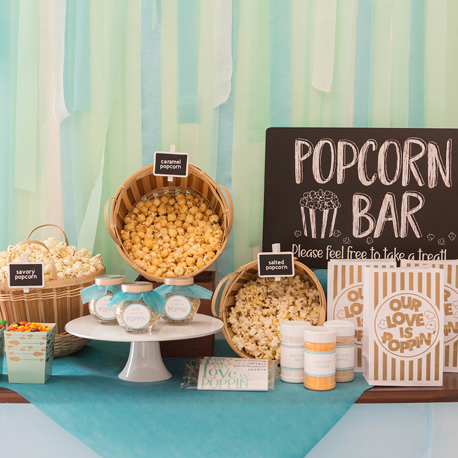 How To Create A Wedding Popcorn Bar