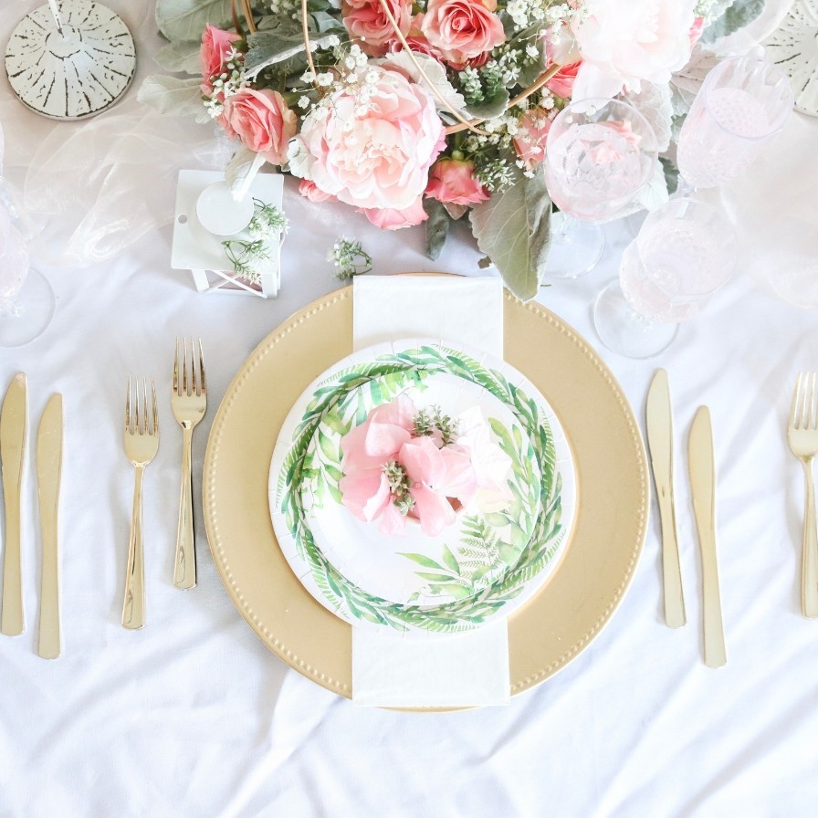 Champagne, Pink and Green Wedding | Fun365