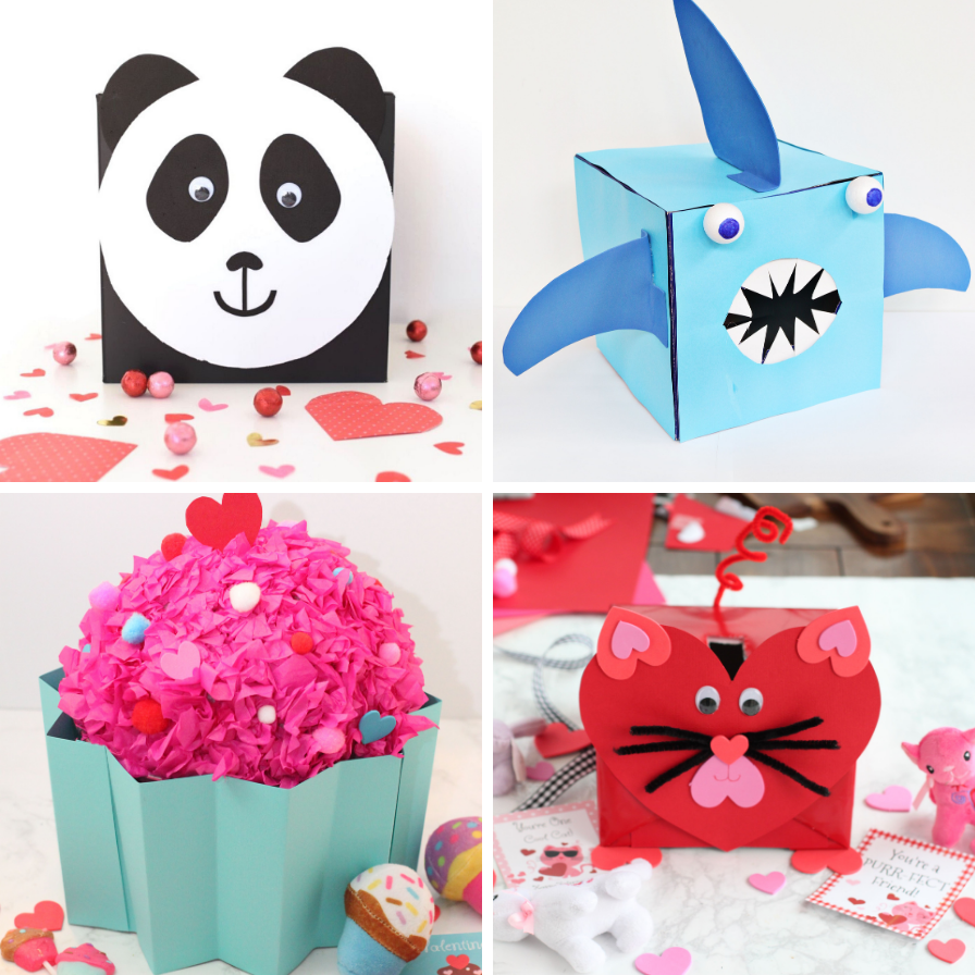 Panda Valentine Card Box