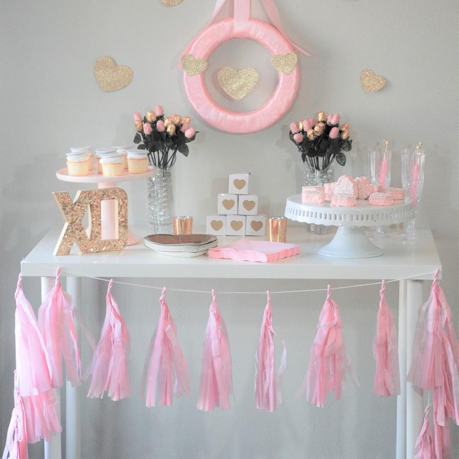 Pink and Gold Valentine's Day Party | Fun365