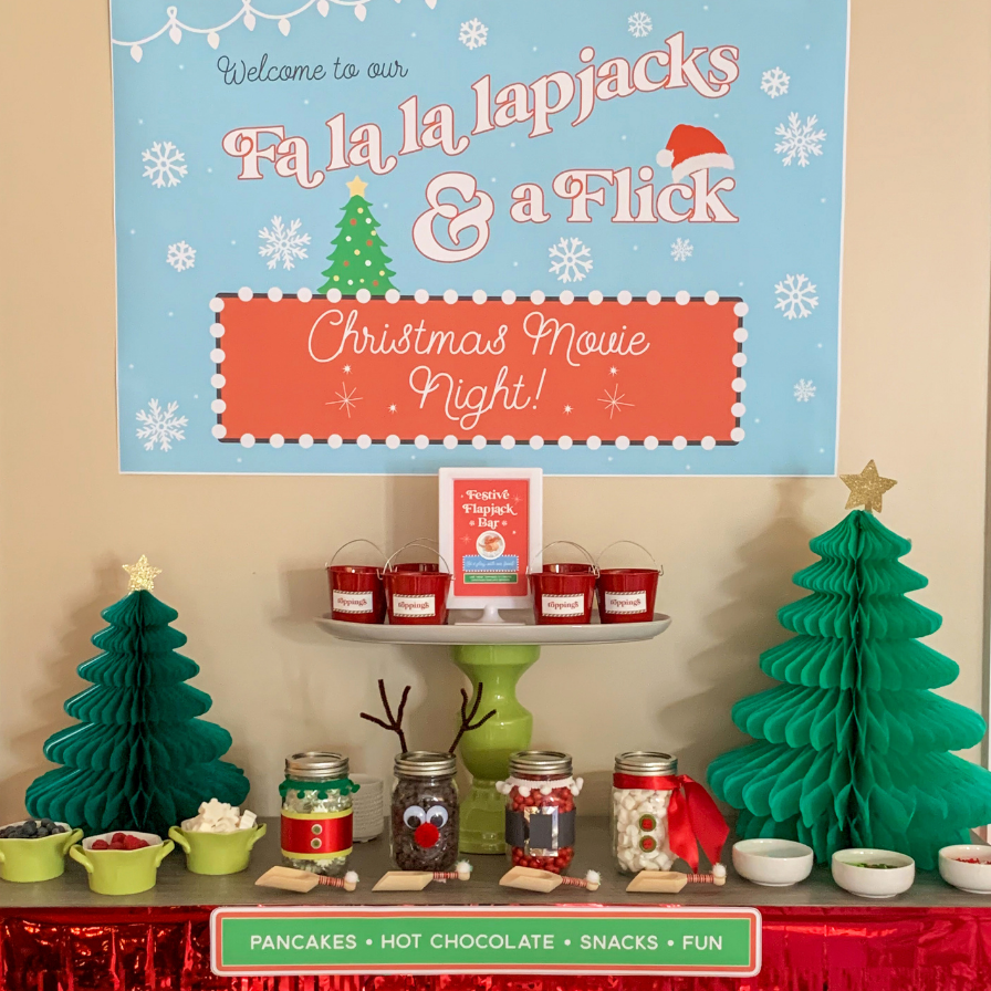 Flapjacks and a Flick Christmas Movie Party