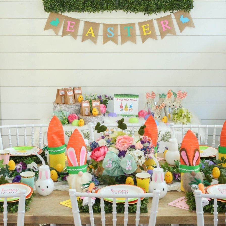 Easter Party with Carrot Hat Gnomes, Bunnies and Chicks | Fun365