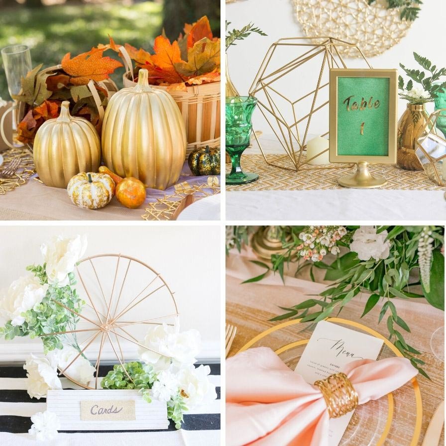 20 Golden Wedding Ideas