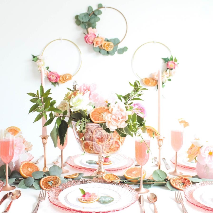 Grapefruit Inspired Wedding