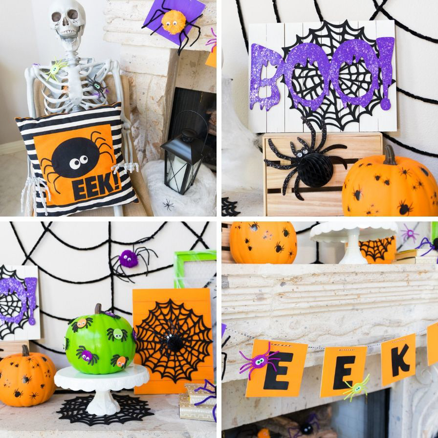 Creepy Crawly Spider Mantel