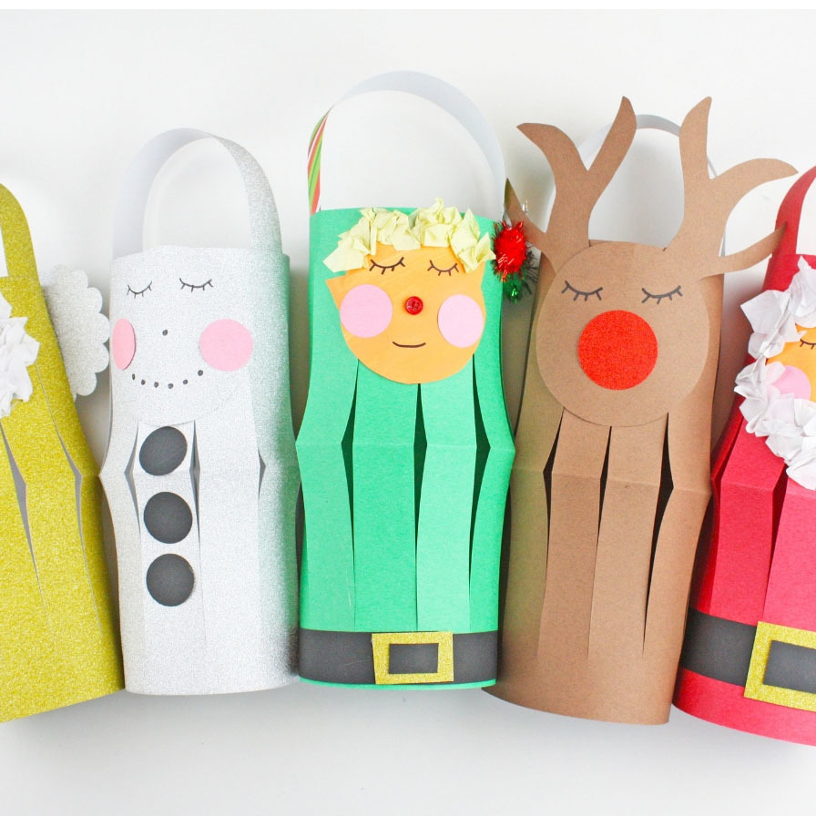 Christmas Character Paper Lanterns Craft