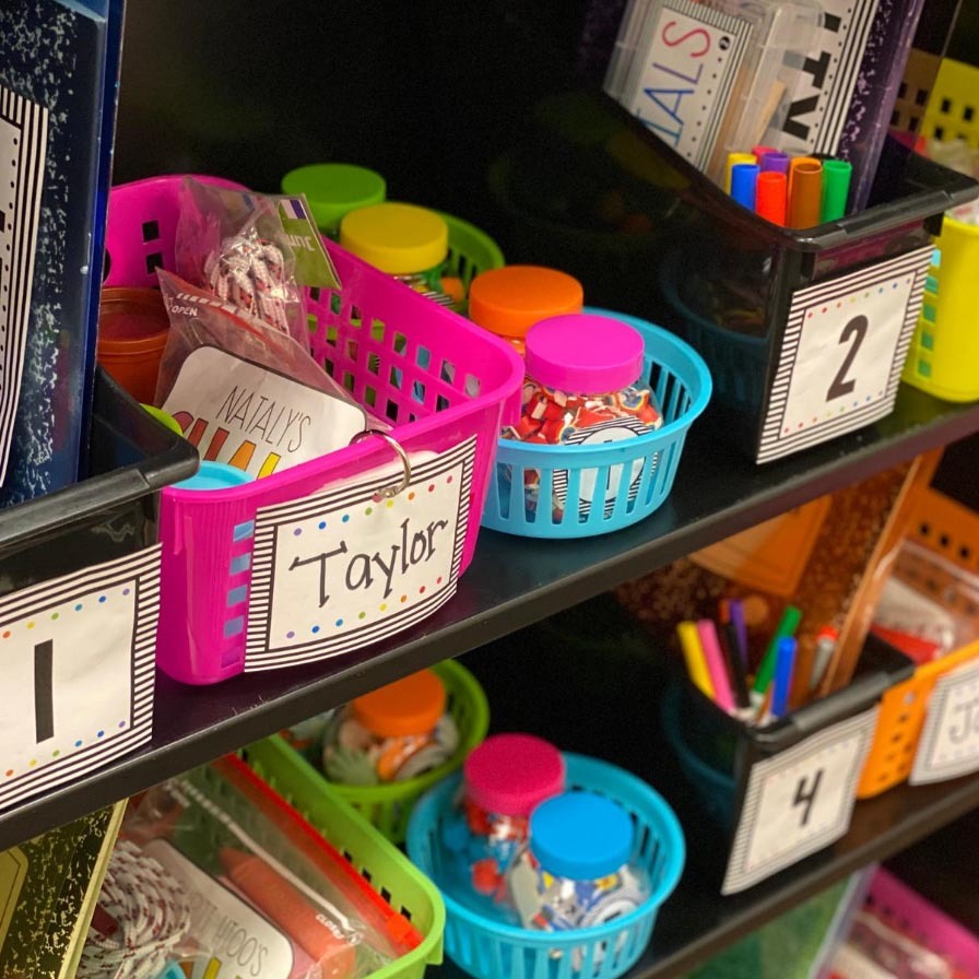 Low-Contact Storage Ideas for Student Supplies | Fun365