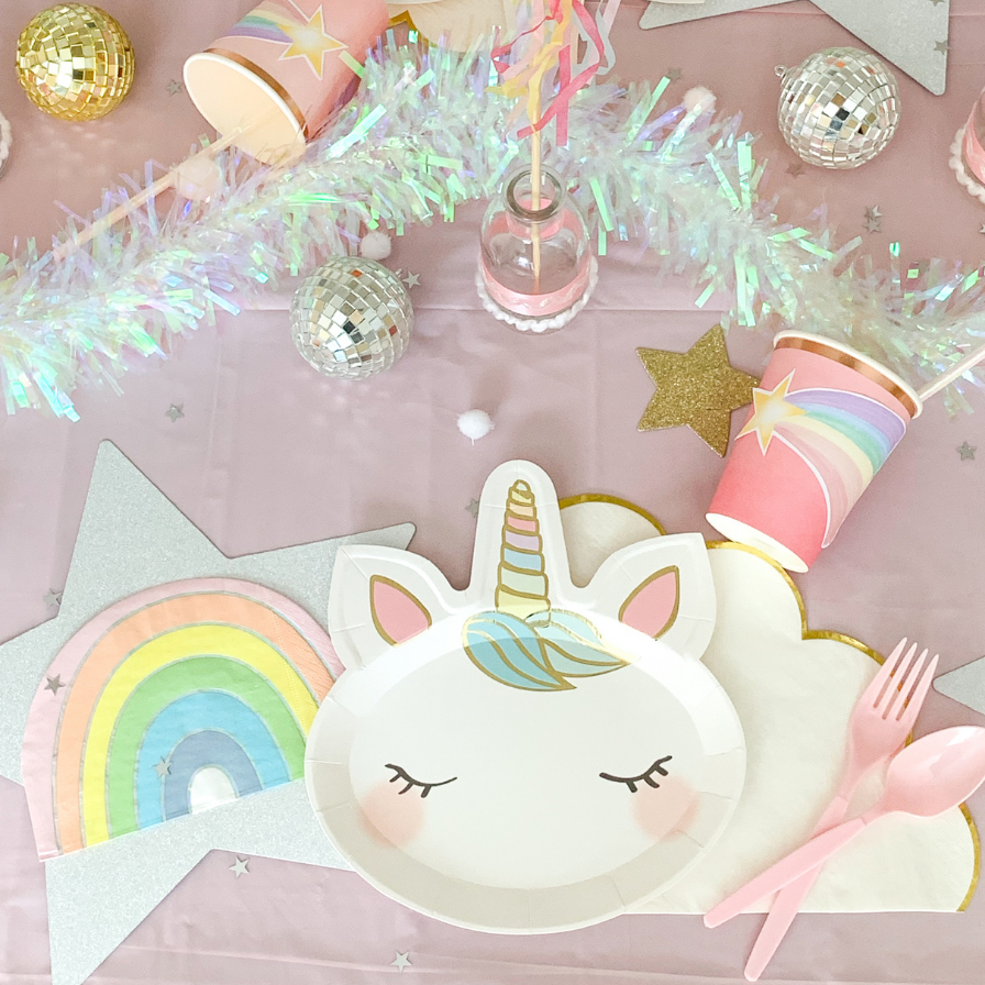 Rainbow Unicorn Centerpiece,personalized Unicorn Birthday Party Decoration,pastel  Rainbow Centerpiece 