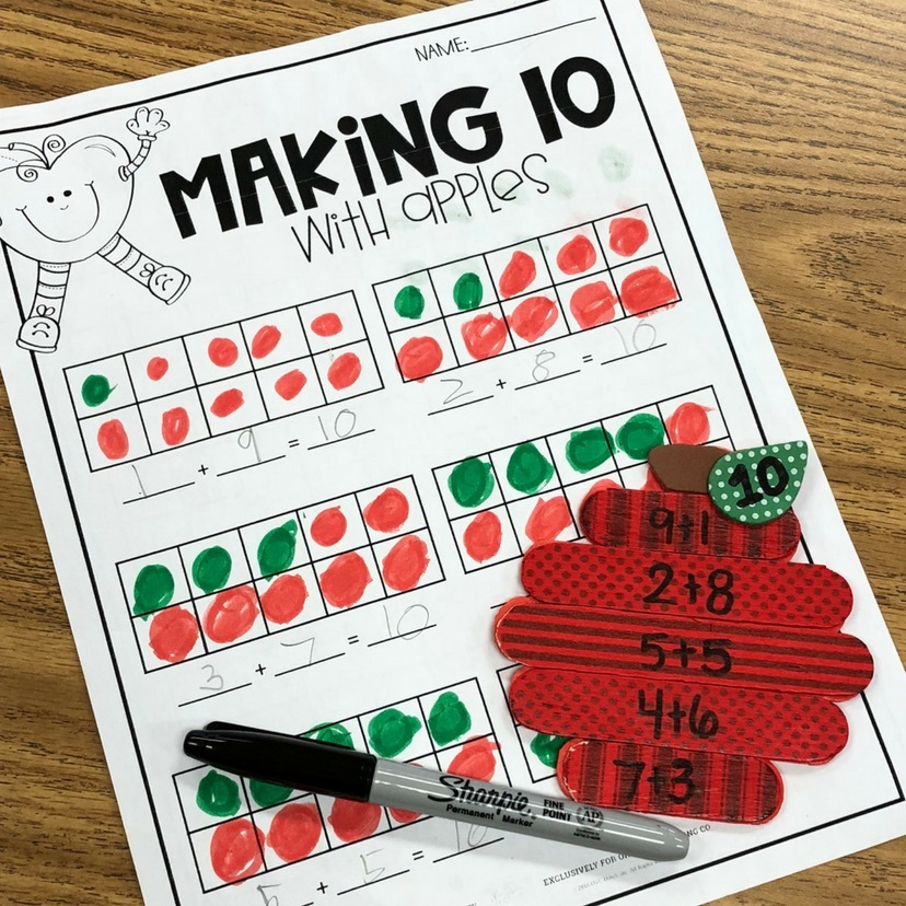 Ways to Make 10 with Apples