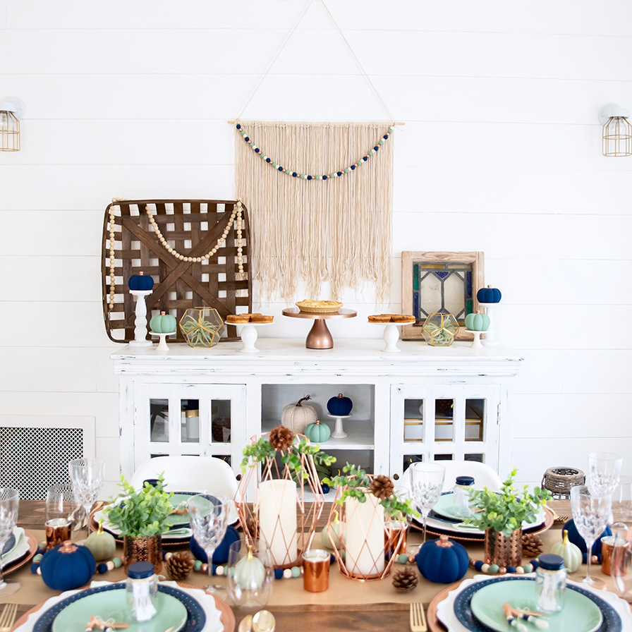 Modern Boho Friendsgiving Party