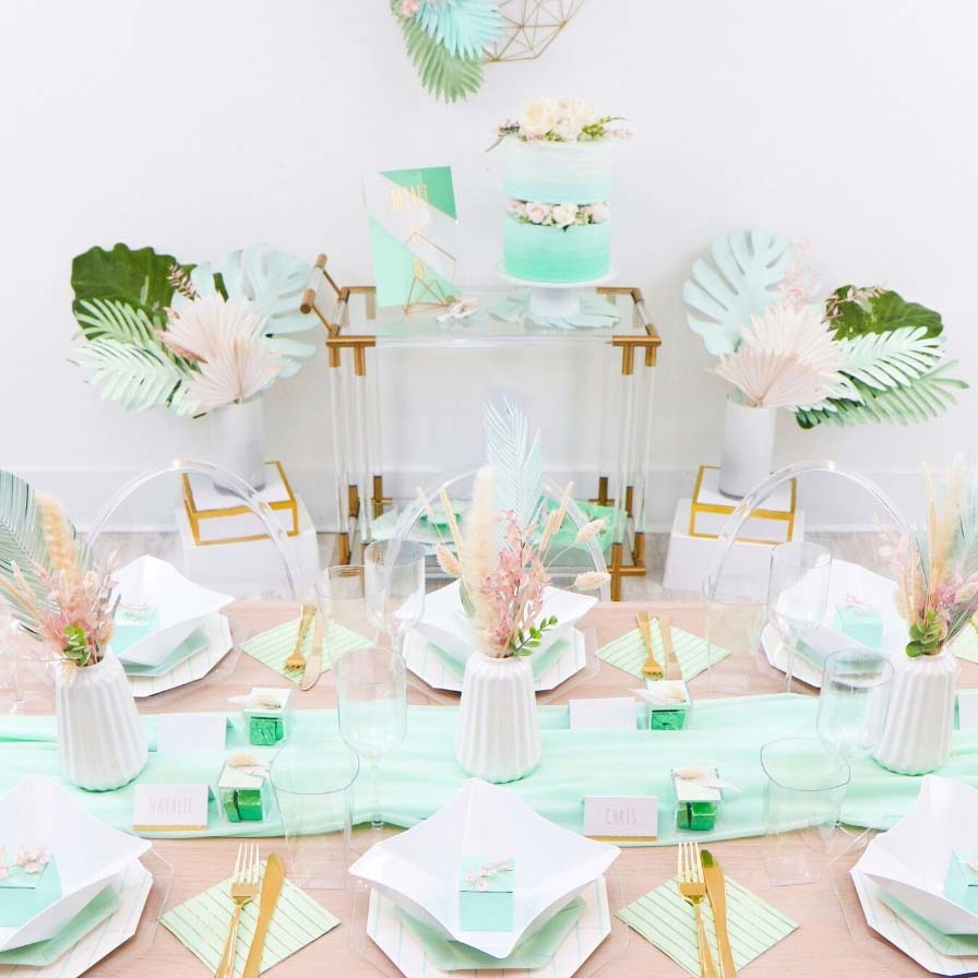 Modern Neo Mint Wedding Ideas