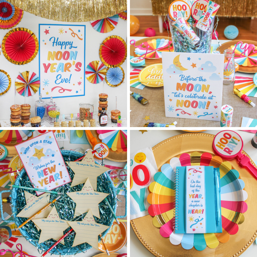 Noon Year's Eve Party Printables