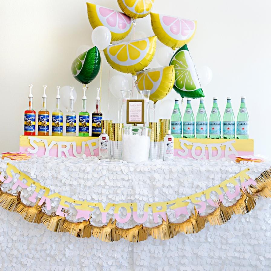 DIY Spiked Italian Soda Bar