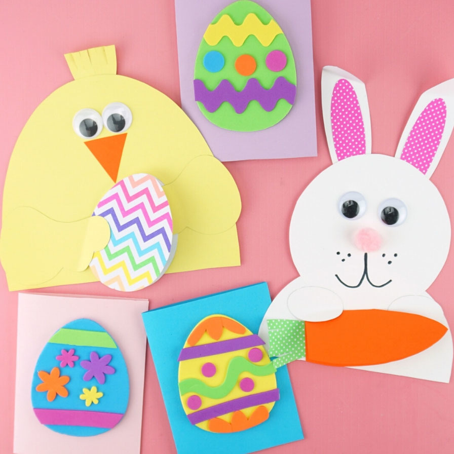 21 Fun and Easy Easter Cards for Kids  Fun21 With Easter Chick Card Template
