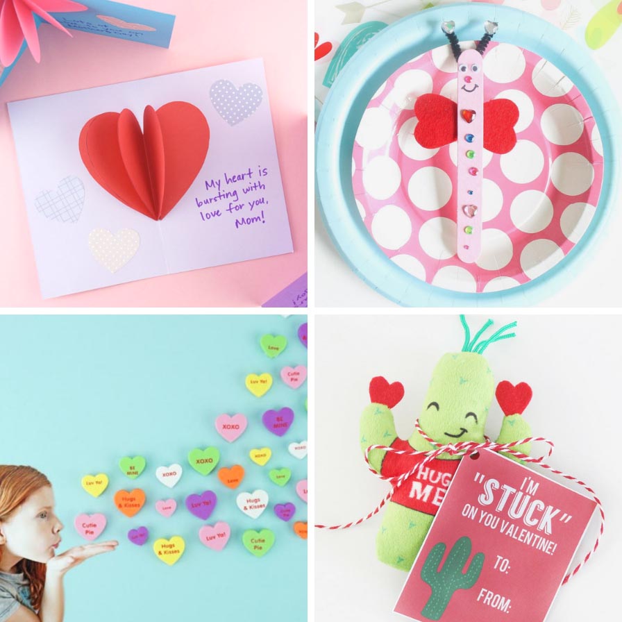 10 Simple and Sweet Preschool Valentine Crafts
