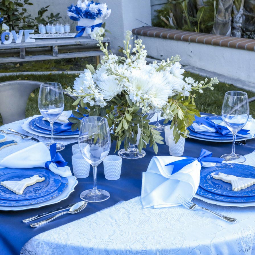 A Something Blue Bridal Shower is an elegant shower theme for spring ...