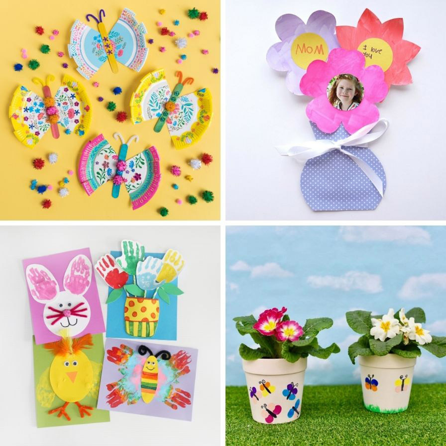 Easy Spring Crafts for Kids - Springtime Crafty Fun!