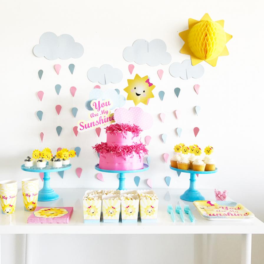 Sunshine Themed Girl Baby Shower Fun365