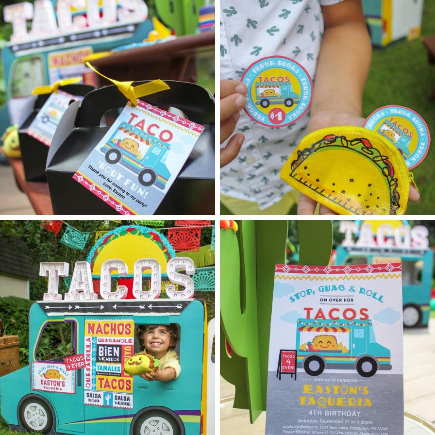 Taco Truck Birthday Party Printable Pack