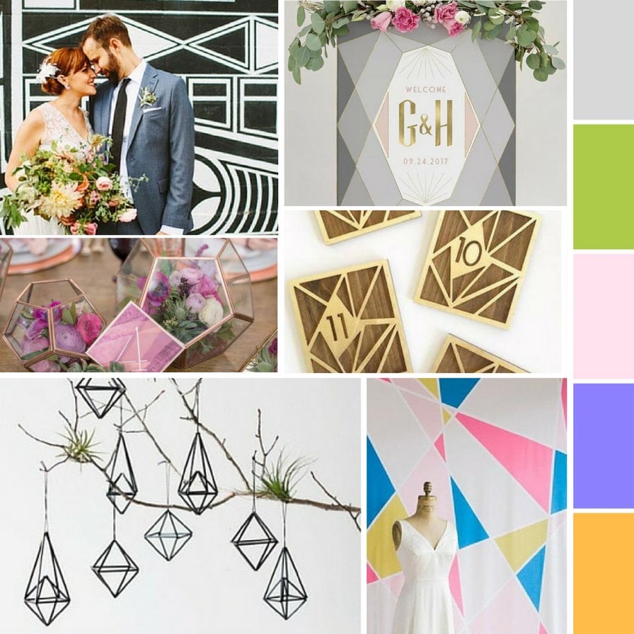 Urban Geometric Wedding Inspiration