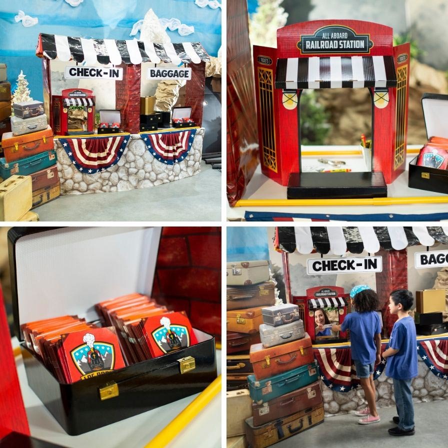 VBS Railroad Check-In Station Idea