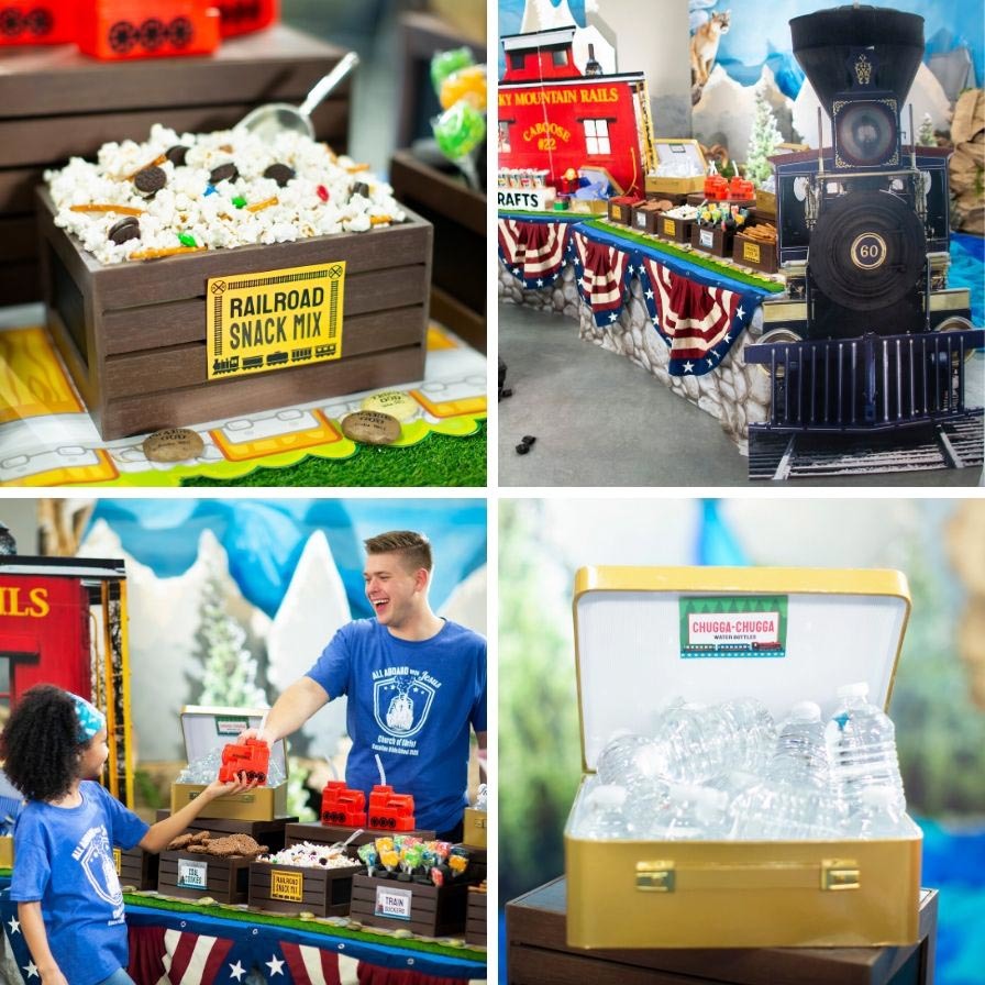 VBS Railroad Snack Station Idea