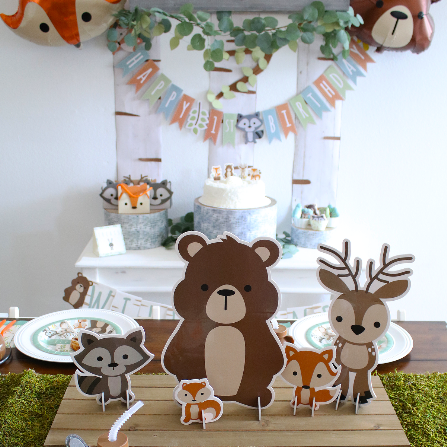1st Birthday Activities Memory Box Keepsake Deer Party Woodland party First Birthday Time Capsule Digital File Print Your Own