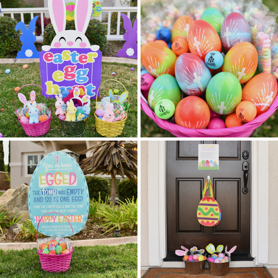 You've Been Egged Yard Decor Idea