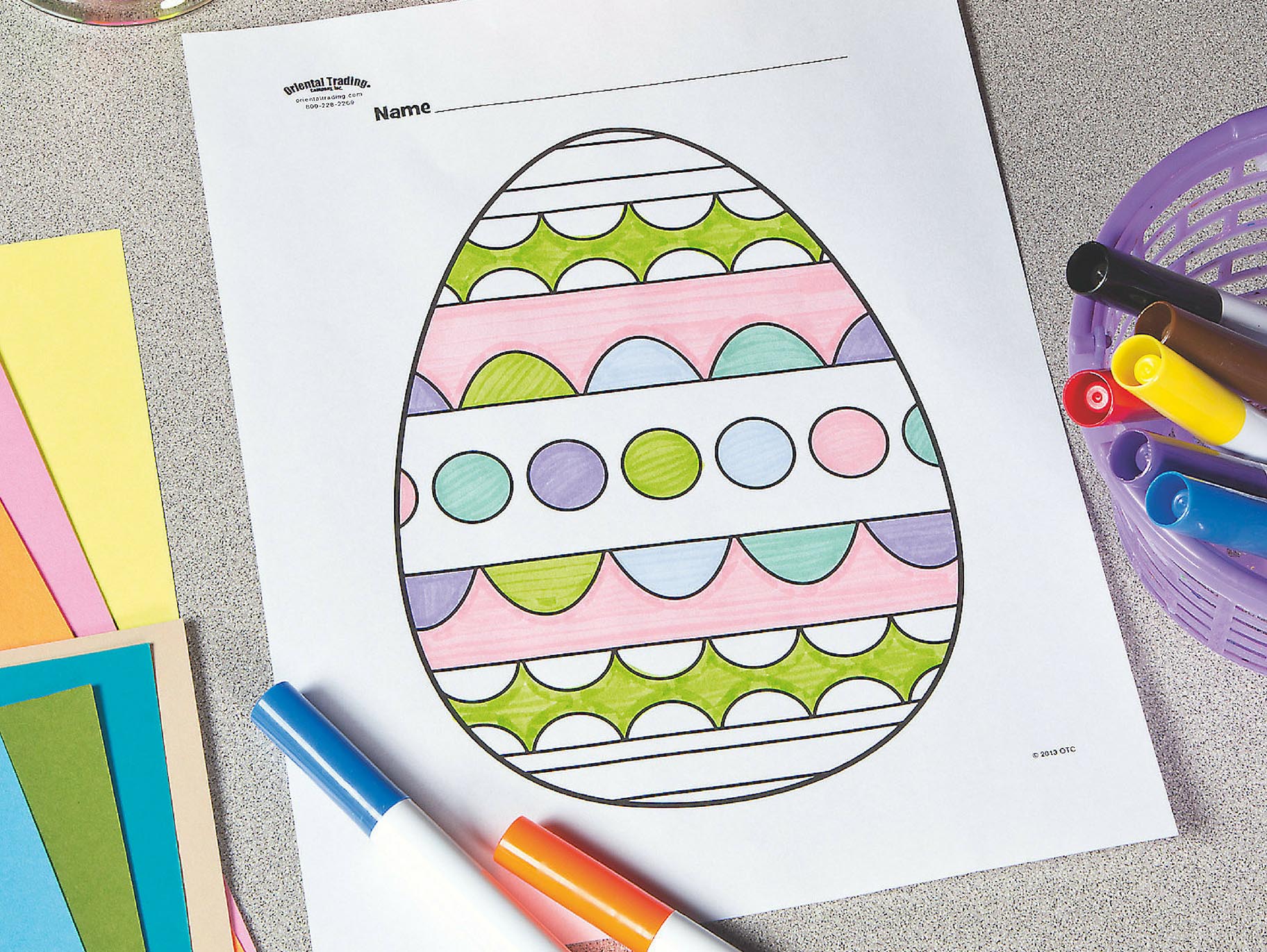Easter Egg Free Printable Coloring Page Fun365