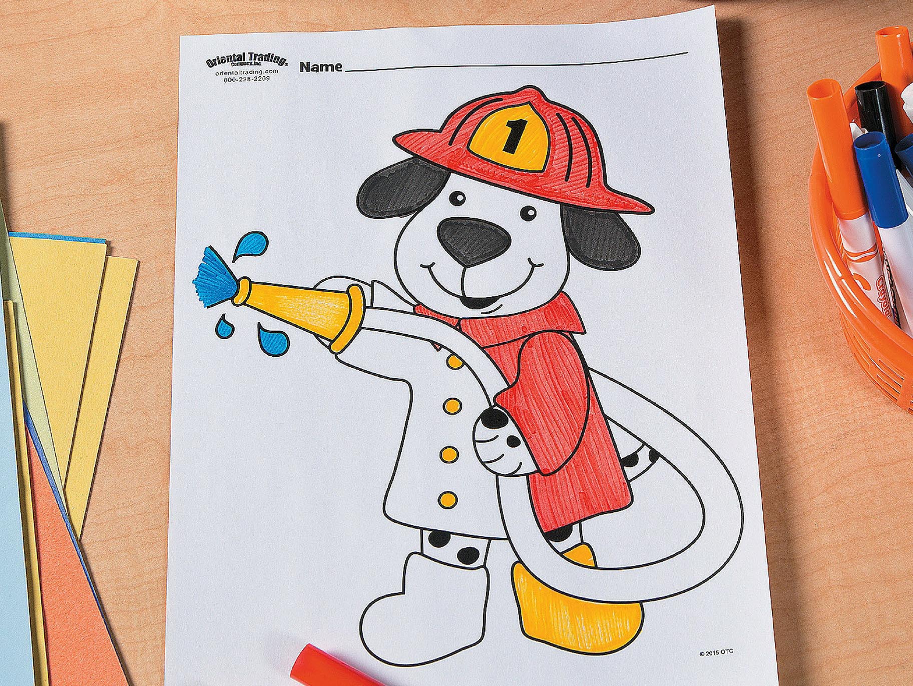 printable firefighter coloring pages