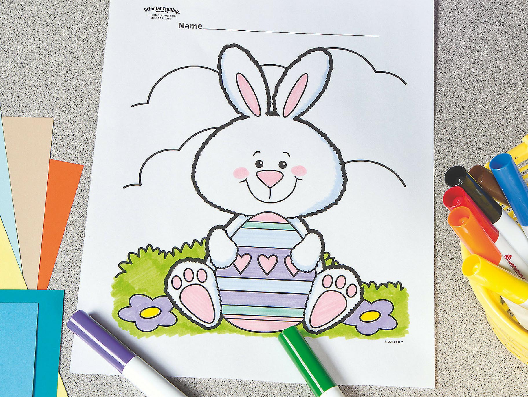 Fuzzy Easter Bunny Free Printable Coloring Page   Fun20