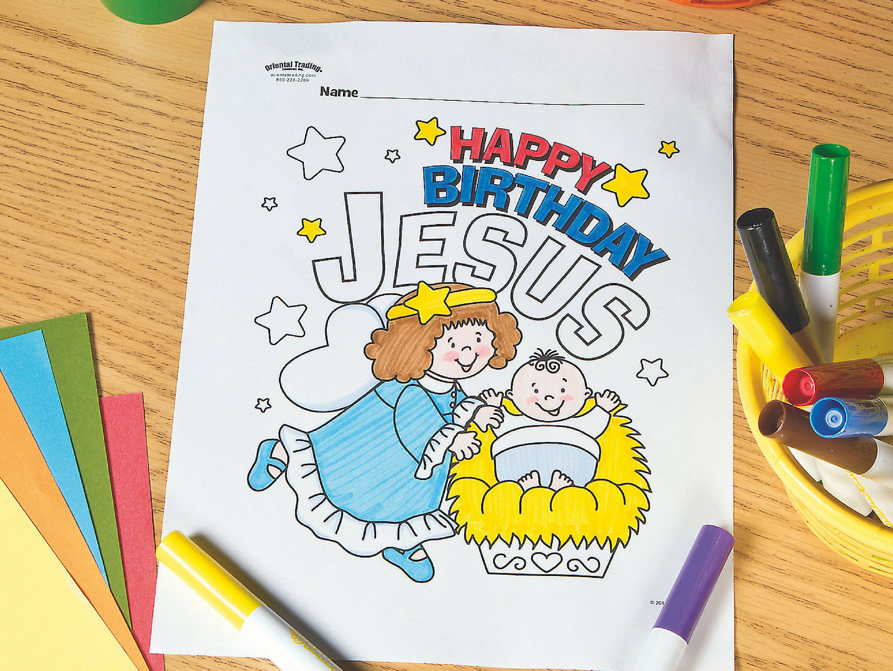 Free Happy Birthday Jesus Coloring Pages