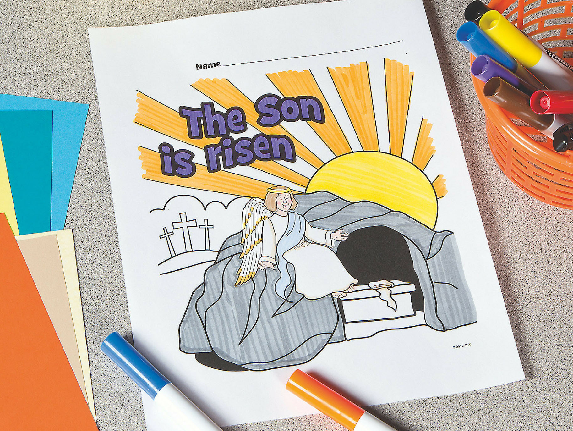 Risen Son Free Printable Coloring Page | Fun365