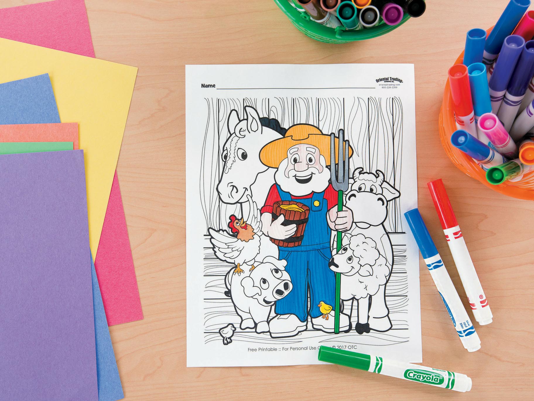 Farm Free Printable Coloring Page Fun365