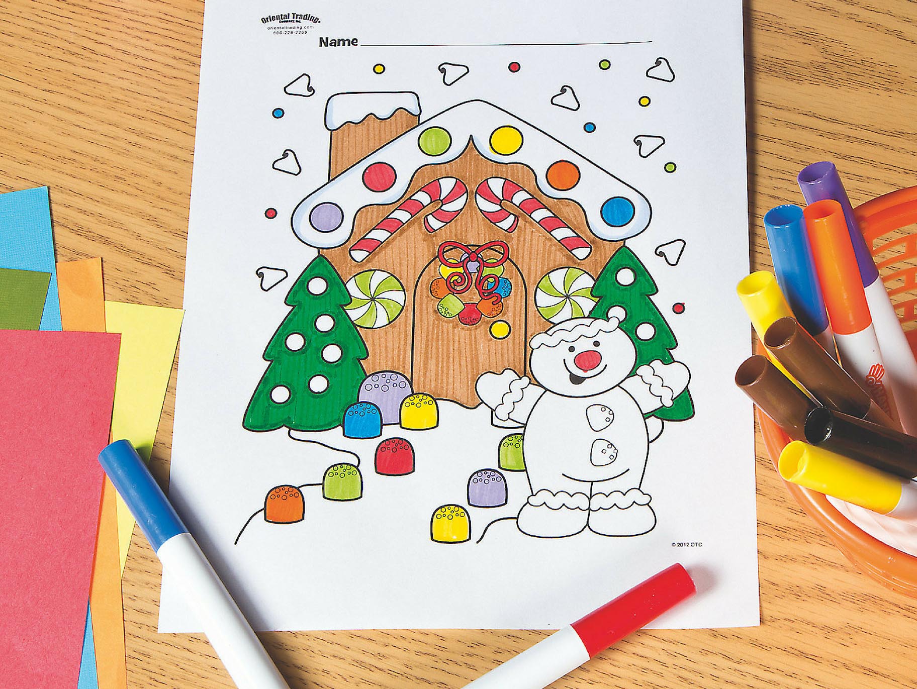 Gingerbread House Free Printable Coloring Page Fun365