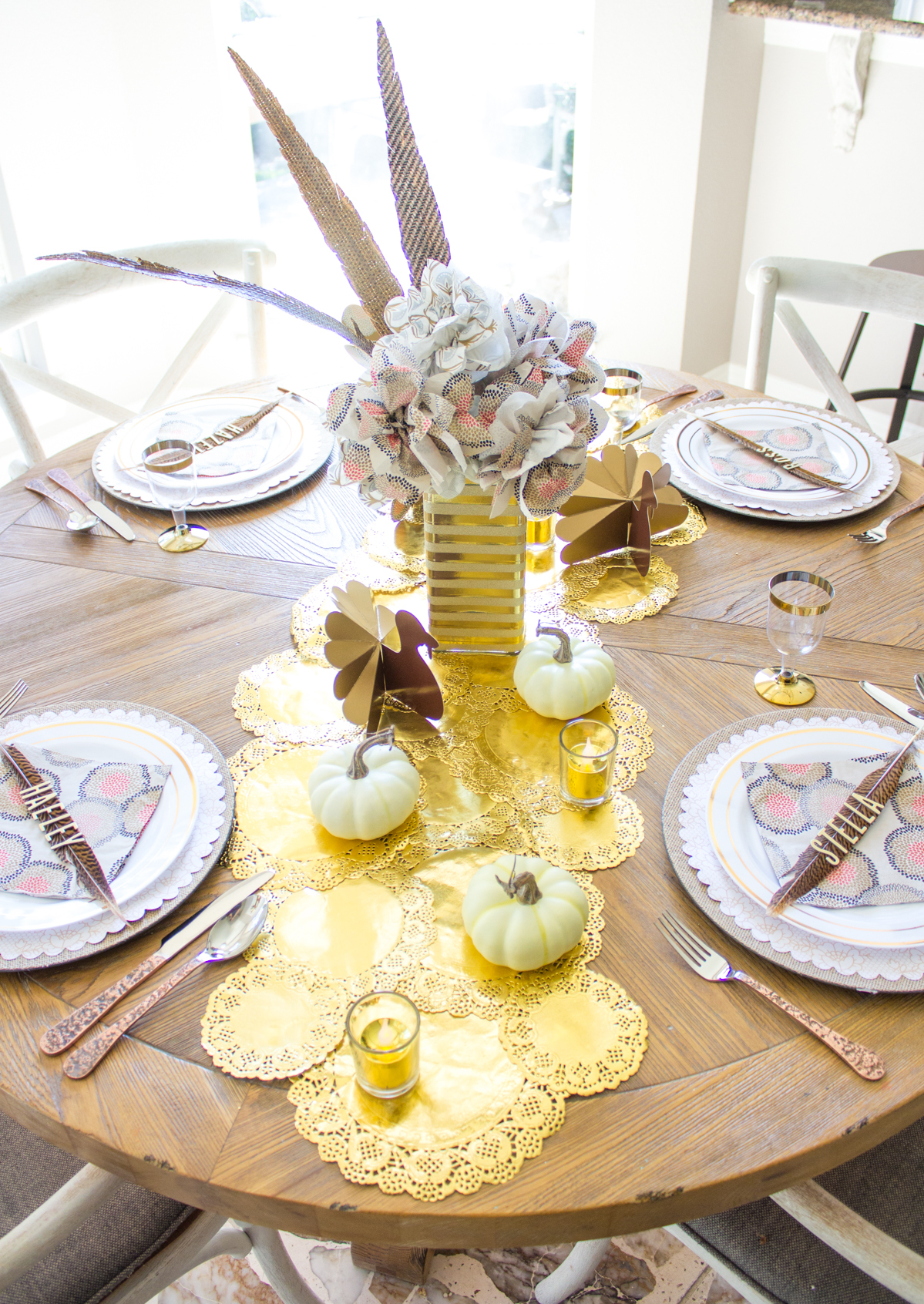 An Elegant DIY Thanksgiving Table | Fun365