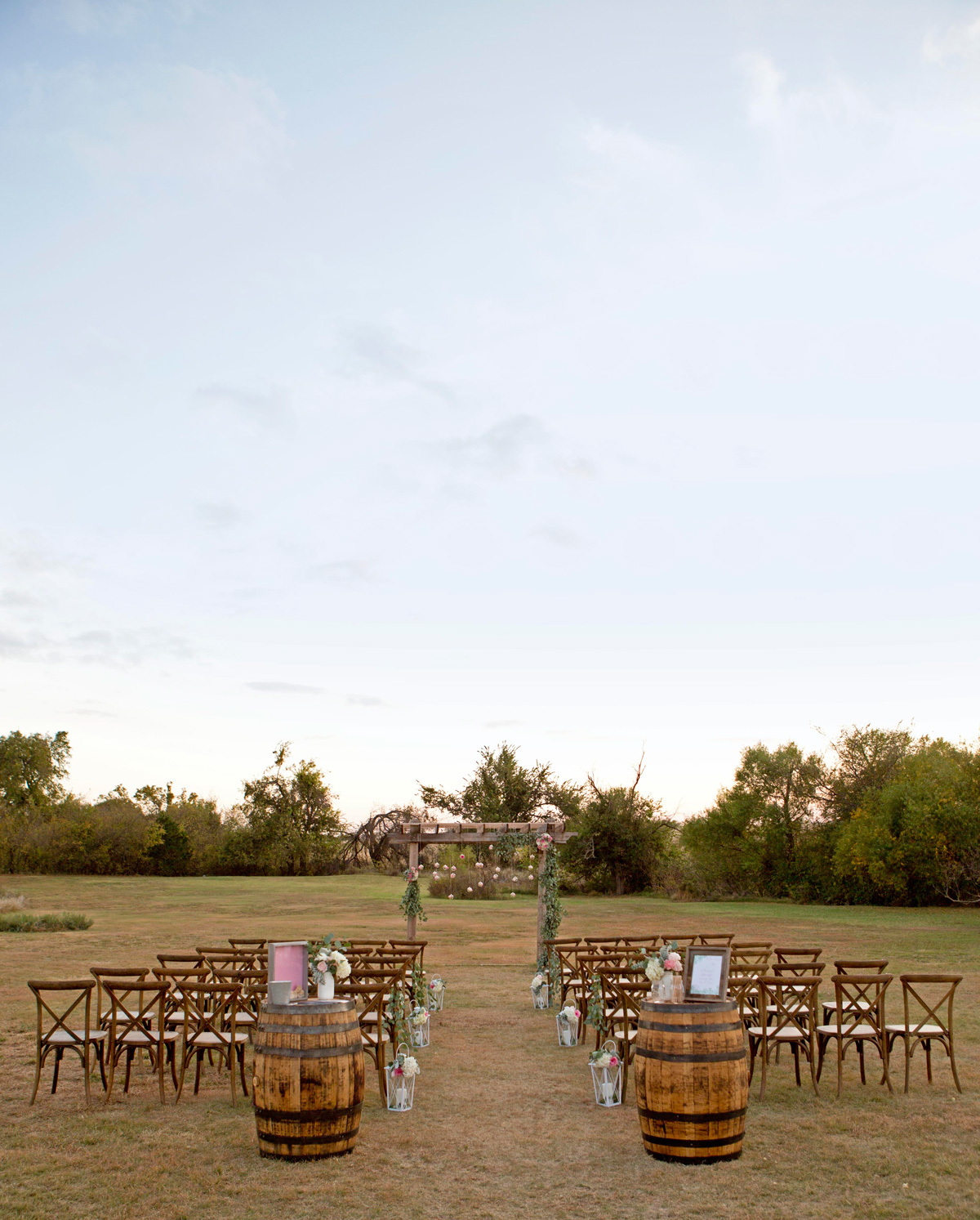 Rustic Outdoor Wedding Ceremony - Affordable DIY Wedding Ideas | Fun365