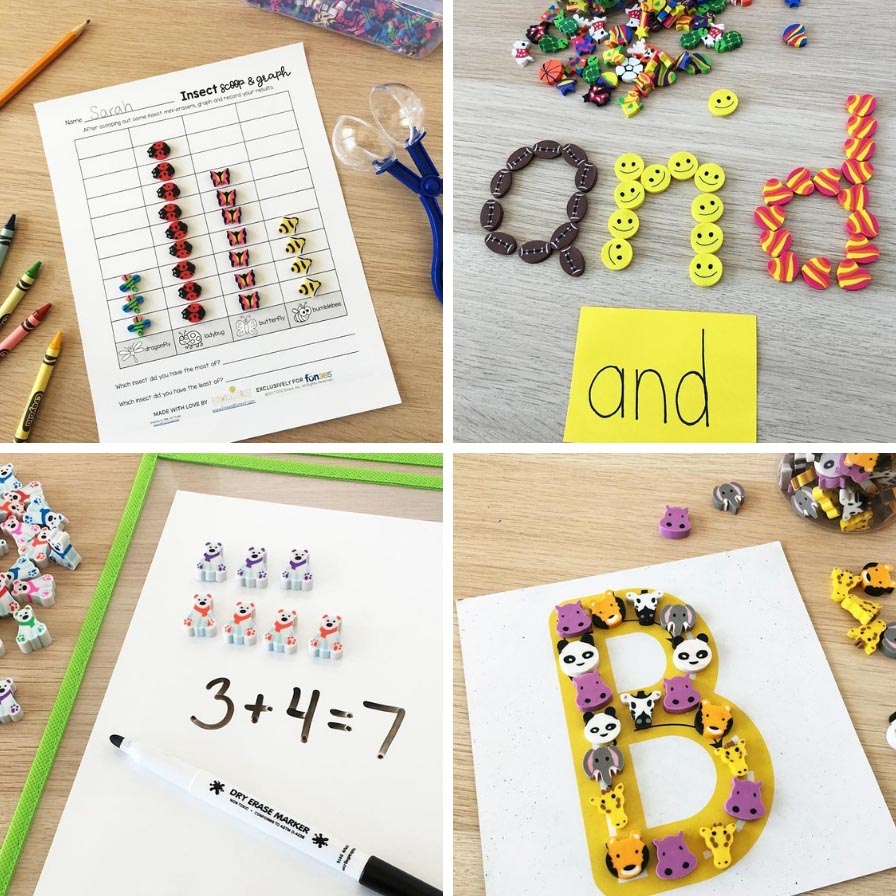 Shop It: Mini Erasers in the Classroom