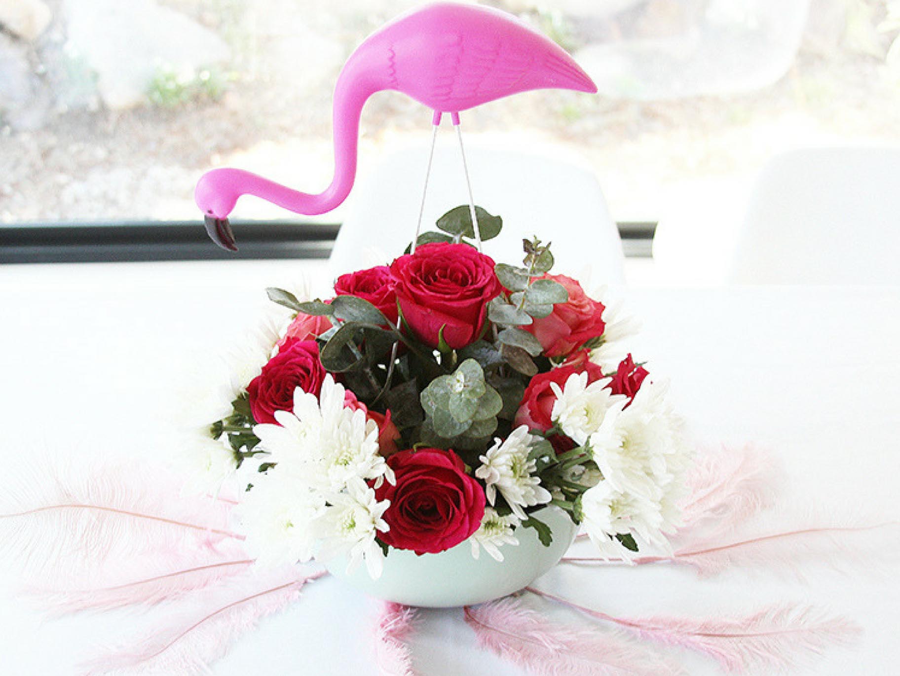 Adorable Flamingo Centerpieces