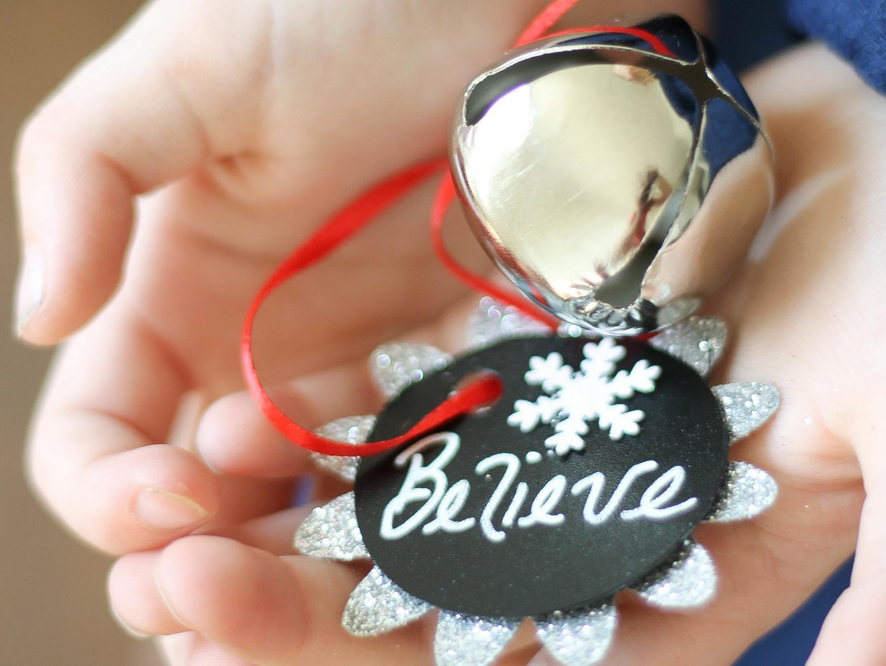 DIY Believe Jingle Bell Party Favor