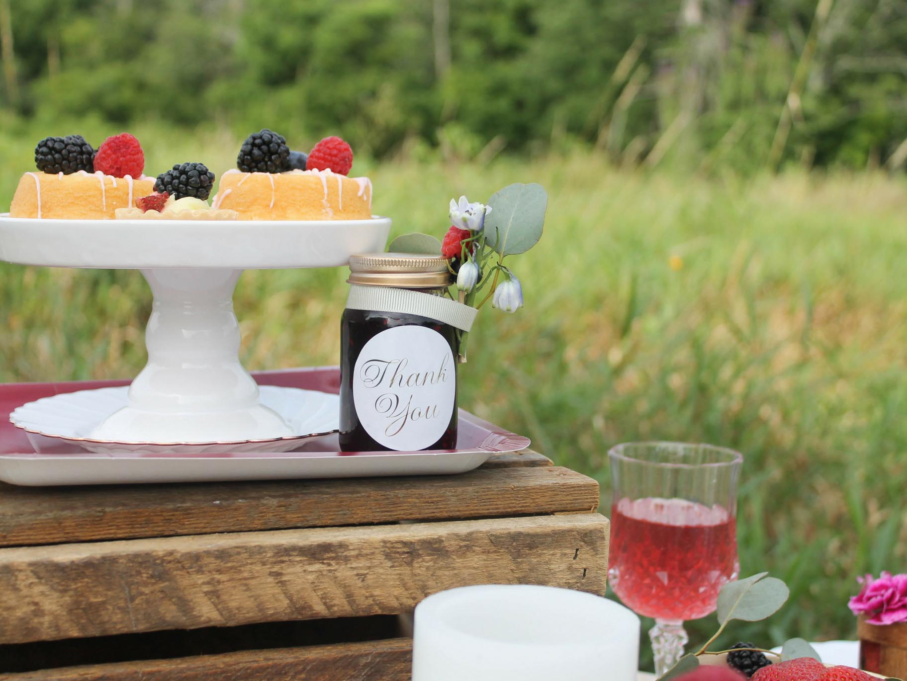 DIY Mixed Berry Jam Favor Jar